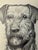 Original graphite pencil drawing by American artist and illustrator Theodore E. Schrock (1879–1952), depicting a head...