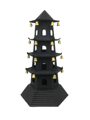 Brighton 4 Level Tole Pagoda With Gold Bells