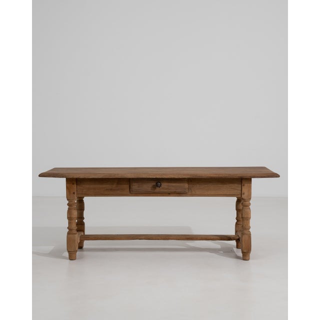 Brown 19th Century French Louis XVI Oak Side Table For Sale - Image 8 of 15