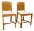 Art Deco British Oak Panel Back Side Chairs, 1930, Set of 2 For Sale