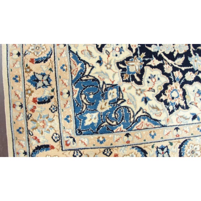 Late 20th Century Persian Nain Rug, 5'1" X 8' For Sale - Image 5 of 11