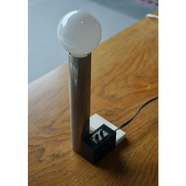 Constructivist Model 3 Table Lamp attributed to Sybold van Ravesteyn, 1970s For Sale - Image 15 of 17