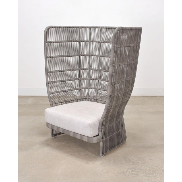 Contemporary Patricia Urquiola for B&b Italia Canasta '13 High-Back Armchair For Sale - Image 3 of 18