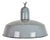 Industrial Grey Enamel Factory Pendant Lamp, 1960s For Sale