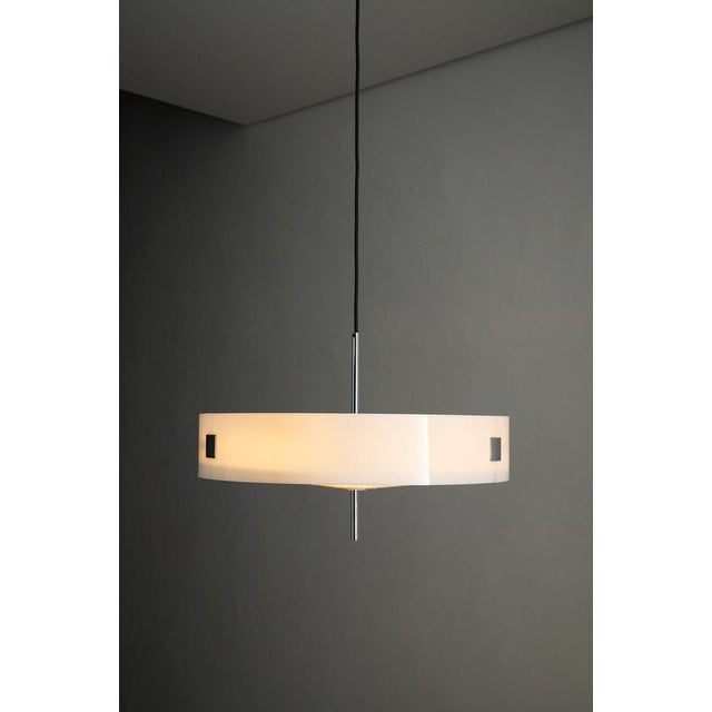 1970s Large Acrylic Glass & Grid Pendant from Cosack, 1970s For Sale - Image 5 of 11