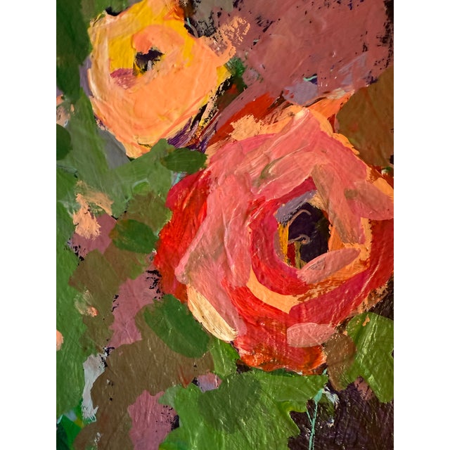 2020s Bold Colorful Floral Contemporary Painting by Cindy Carrillo For Sale - Image 5 of 6