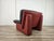 Red and Black Leather Armchair attributed to Nicoletti Salotti, 1980 For Sale - Image 4 of 18