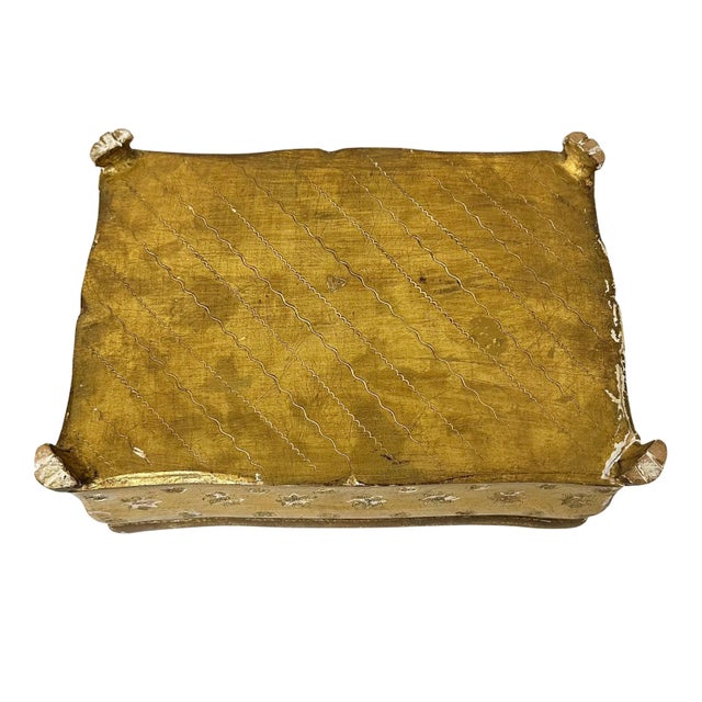 Wood Early 1900s Large Italian Florentine Box For Sale - Image 7 of 8
