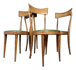Vintage Dining Chairs by Pirelli Sapsa, Italy 1950s, Set of 4