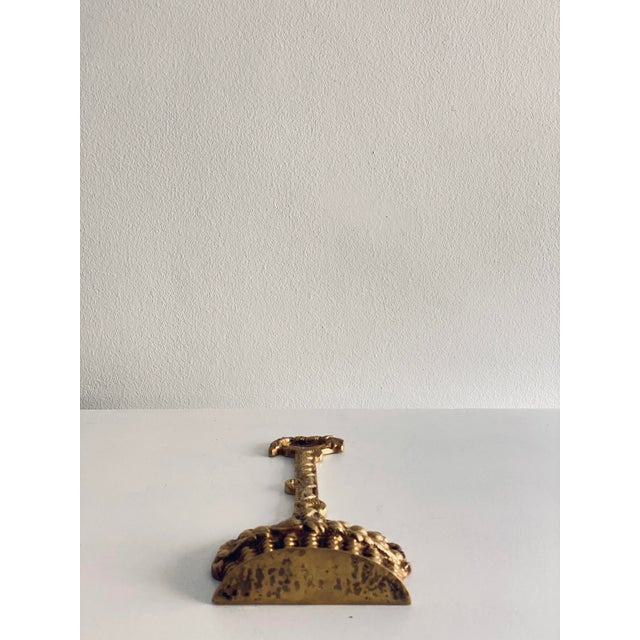 Harvest Basket Doorstop in Brass For Sale - Image 11 of 12