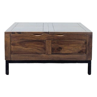 Crate & Barrel Square Coffee Table For Sale