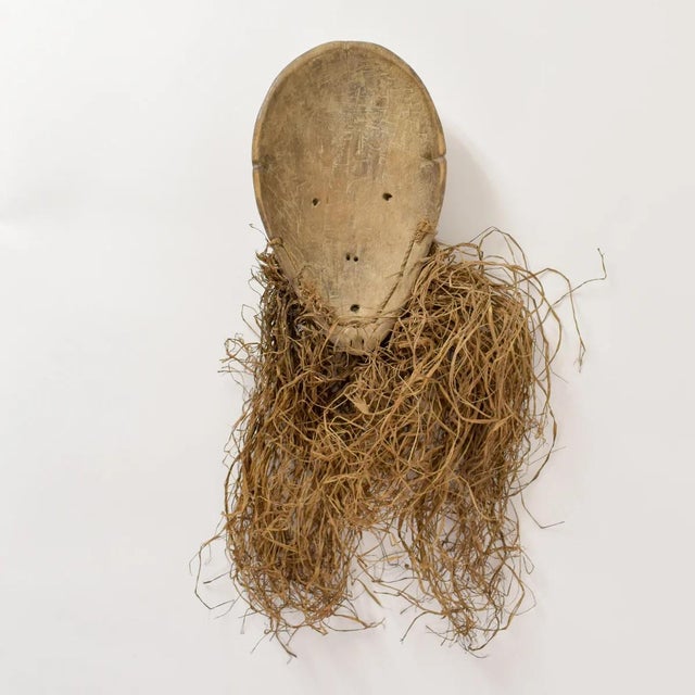 Wood Early 20th Century Lega Bearded Bwami Society Mask For Sale - Image 7 of 7