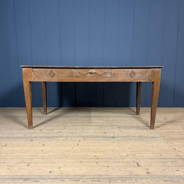 Decorated Wooden Kitchen Table For Sale - Image 6 of 18