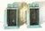 Vintage Verdigris Solid Brass Lanterns - Pair of Wall-Mounted Sconces For Sale - Image 9 of 13