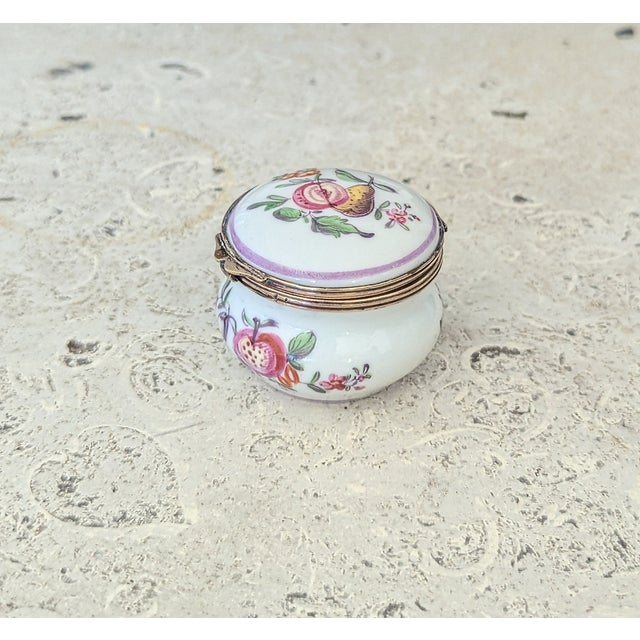 These little porcelain boxes were used for the gentleman's snuff in the 18th century. It is its original use and good as a...