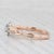 0.43ctw Round Diamond Halo Engagement Ring 14k Rose Gold Size 6.5 Vintage For Sale In Greensboro - Image 6 of 9