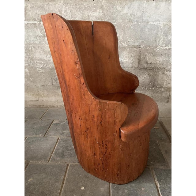 Swedish Pine Log Stump Chair Kubbstol 1970s, 1960s For Sale - Image 10 of 17