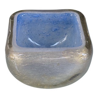 Midcentury Archimede Seguso Avventurina Bowl For Sale