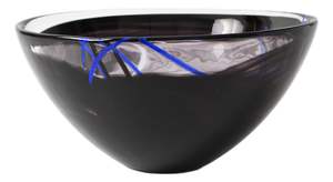 Glass Contrast Bowl by Anna Ehrner for Kosta Boda, 1990s