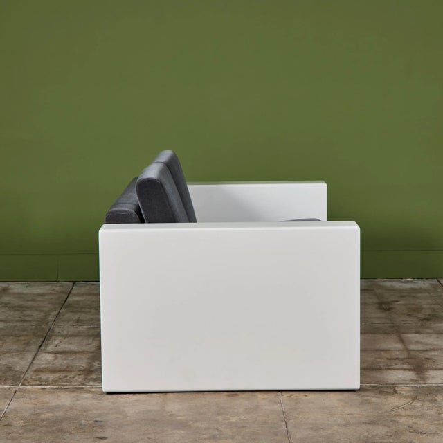 Postmodern Jules Heumann Loveseat for Metropolitan Furniture For Sale - Image 3 of 12