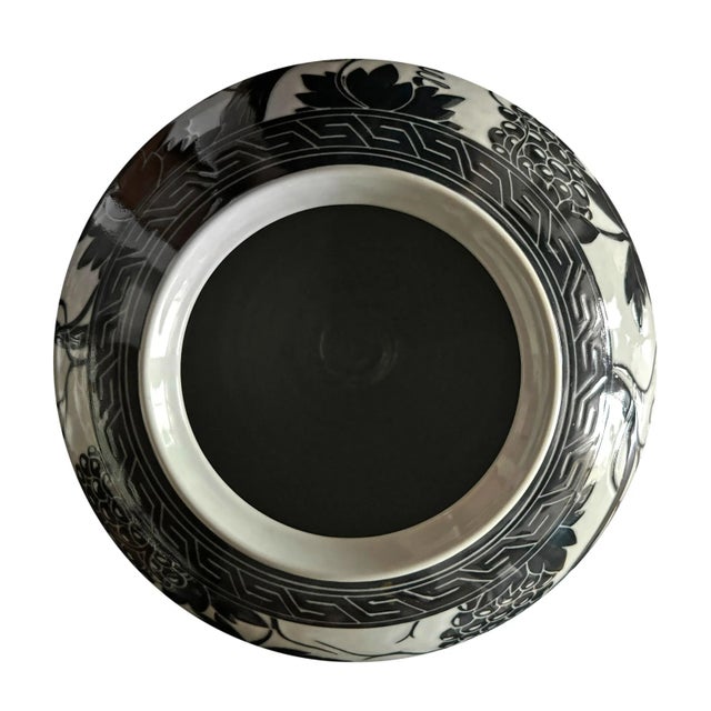 Black and White Sgraffito Pot For Sale - Image 11 of 11