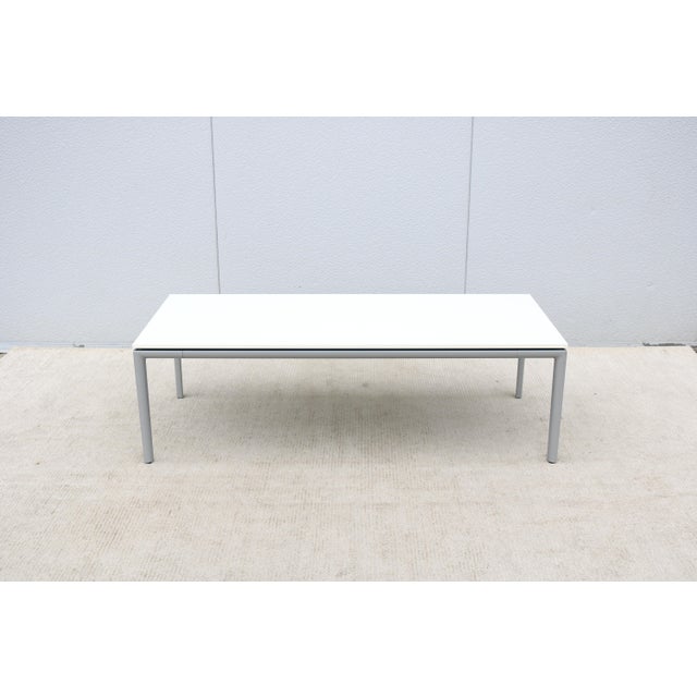 The modern functionality of the Parallel table adapts to a variety of spaces. It's well-designed and well-crafted, a...