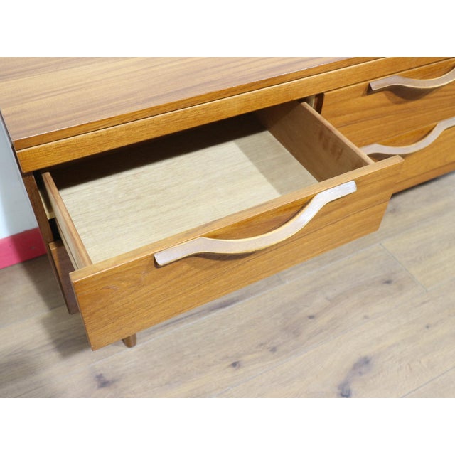 Brown Mid Century Modern Vintage Teak Dresser Drawers by Stonehill Danish Style For Sale - Image 8 of 11