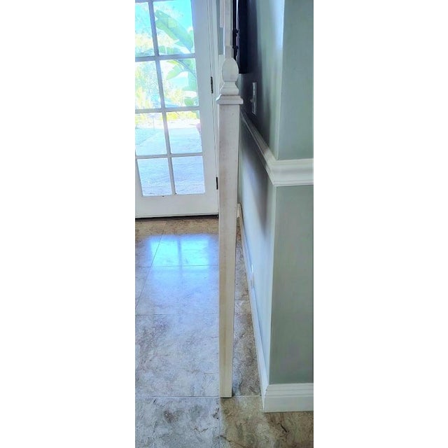 Wood Ethan Allen Cottage / Coastal Headboard in Antique White (Full/Queen) For Sale - Image 7 of 8