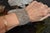 Late 20th Century SG Liquid Metal Silver by Sergio Gutierrez Classic Mesh Wide Bracelet For Sale - Image 9 of 15