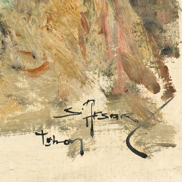 Cyrus Afsary (Iranian/American, 1940-2025) Pair of Portraits, Oil on Canvas For Sale In Greensboro - Image 6 of 7
