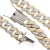 Modern Silver Plated Cooper Cuban Link Chain For Sale - Image 3 of 8