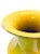 Ceramic Pair of Vintage Maitland-Smith Hand Painted Lemon Yellow Asian Portrait Vases For Sale - Image 7 of 11