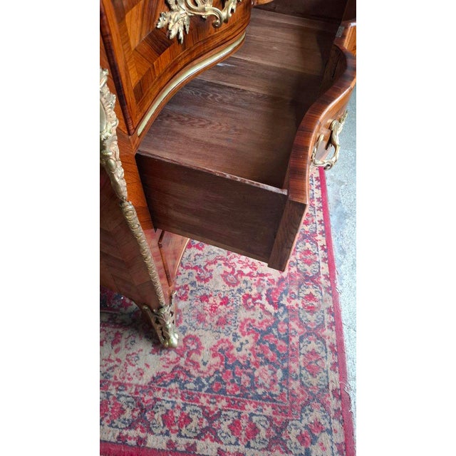 Brown Antique Louis XV Chest of Drawers, 1790 For Sale - Image 8 of 13