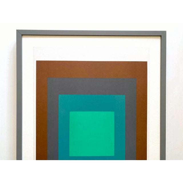 絵画 1S-10 Josef Albers Vintage 1973 Mid Century Modern 