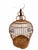 1980's Asian Bamboo Birdcage With Ceramic Feeders For Sale - Image 10 of 10