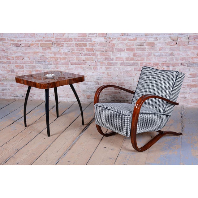 Art Deco H-269 Armchair by J. Halabala for Up Závody, Czech, 1930s For Sale - Image 10 of 12