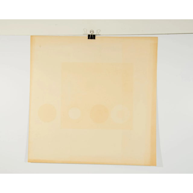 1960s Abstract Op Art Serigraph Print by Peter Gee For Sale - Image 5 of 5