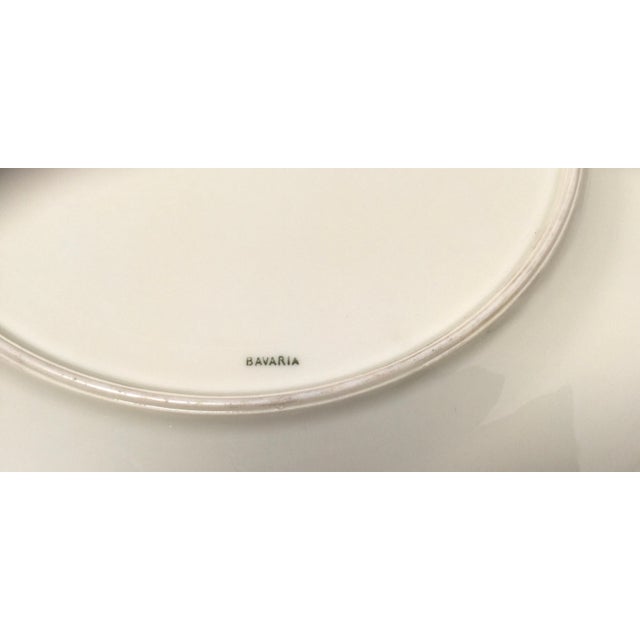White Set of Eight Bavarian Chinoiserie Silver Overlay Service Dinner Plates For Sale - Image 8 of 8