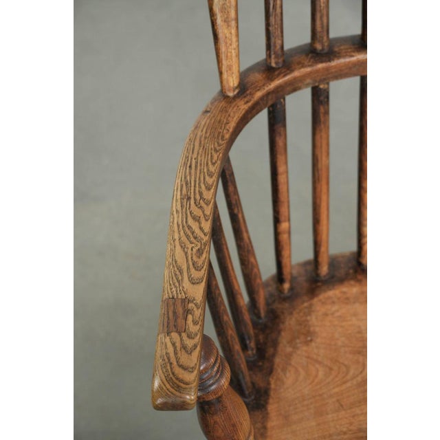 Wood Antique English Spindle Chair, 1800s For Sale - Image 7 of 15