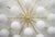 21st Century Natural Brass Glossy White Murano Globes Flush Mount by Fabio LTD For Sale - Image 9 of 10