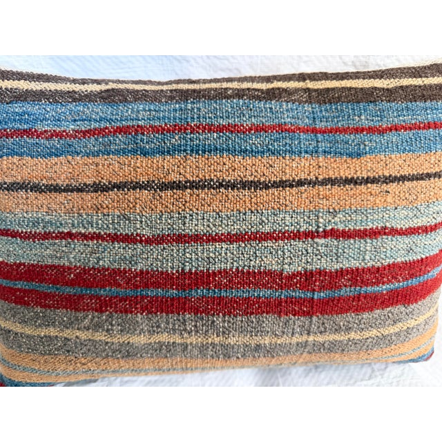 19th Century Antique 19th Century Turkish Wool Kilim Pillow For Sale - Image 5 of 7