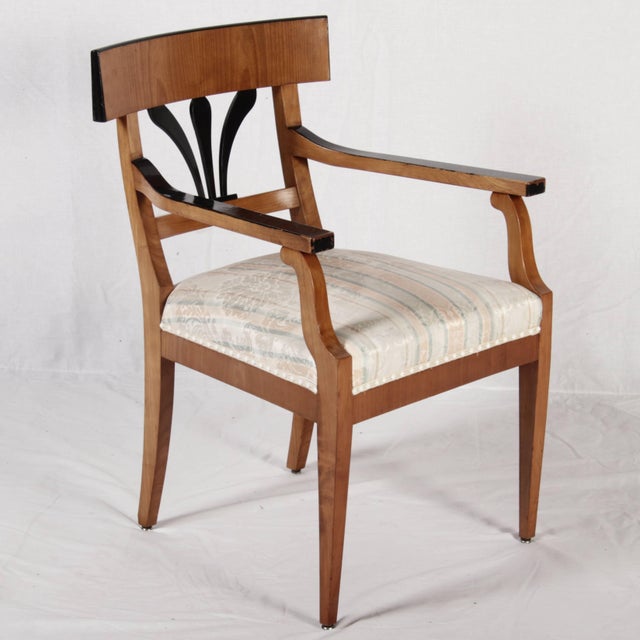 Antique Biedermeier Chairs and Armchairs, 1920s, Set of 8 For Sale - Image 15 of 18