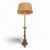 Brown Large Bronze Candlestick Lamp For Sale - Image 8 of 8