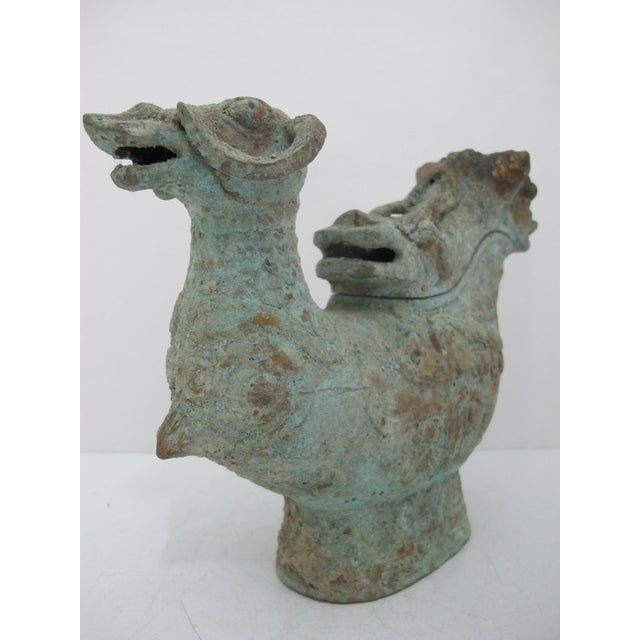 Early 20th Century Chinese Bronze Ware Ritual Wine Multi Headed Beast Sheep Lidded Guang Vessel For Sale - Image 5 of 18
