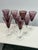 Contemporary Circa 1990's Pottery Barn Amethyst Champagne Flutes, Set of Nine For Sale - Image 3 of 12