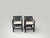 DS3 Chairs by Charles Rennie Mackintosh for Cassina, 1960s, Set of 2, in Very Good conditions. Designed 1960 to 1969 This...