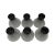 1960s Mid-Century Modern Morgantown Glass “Normandie” Smoke Gray Pitcher & Six Glasses - 7 pcs For Sale - Image 9 of 10