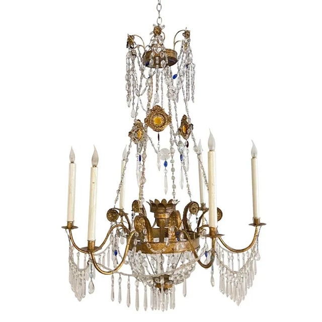 1960s Italian Decorative Chandeliers, 1960s, Set of 2 For Sale - Image 5 of 7