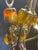 Amber Early MCM Jewelry Bohemia Glass Lampwork, Early Mold Amber Glass and Sommerso Foil Glass. For Sale - Image 8 of 8