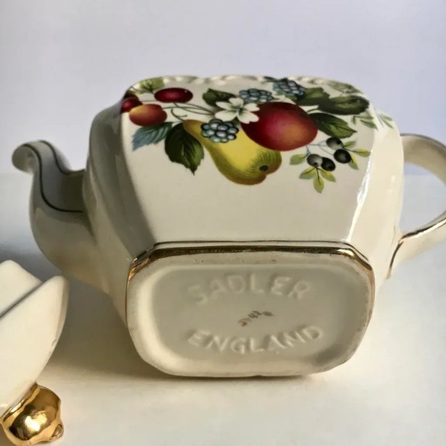 1930's Sadler England Fruit "Cube" Tea Pot For Sale - Image 10 of 13